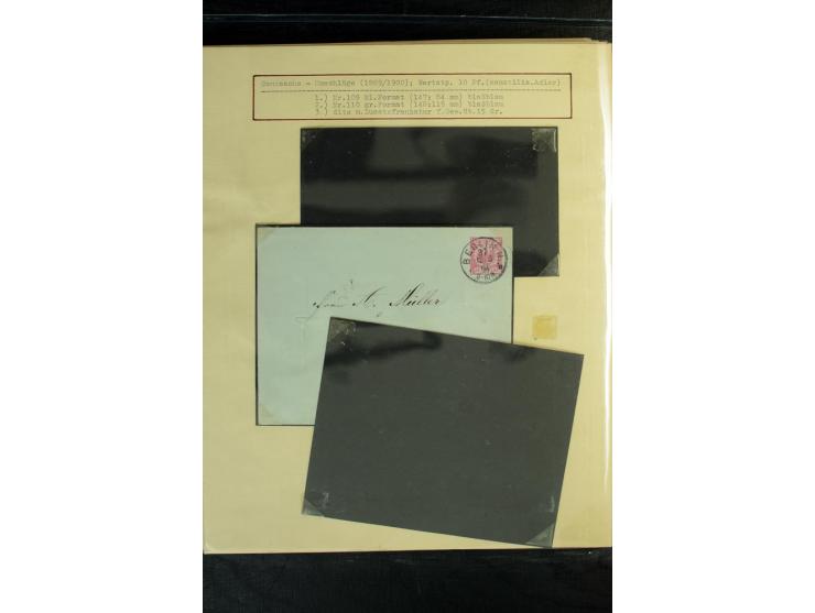 1872/1918, diverse Teil- und Restsammlungen mit meist gestempelten Marken, vielen Briefen und Karten, Schwerpunkt vor 1900, d