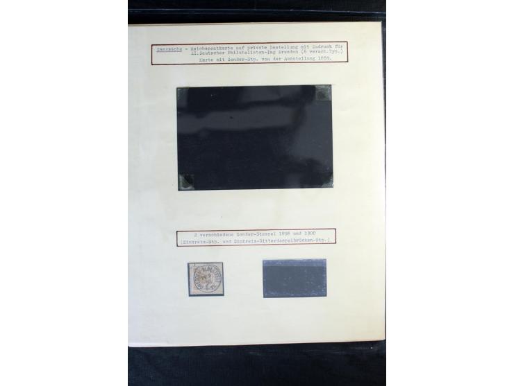 1872/1918, diverse Teil- und Restsammlungen mit meist gestempelten Marken, vielen Briefen und Karten, Schwerpunkt vor 1900, d
