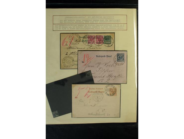 1872/1918, diverse Teil- und Restsammlungen mit meist gestempelten Marken, vielen Briefen und Karten, Schwerpunkt vor 1900, d