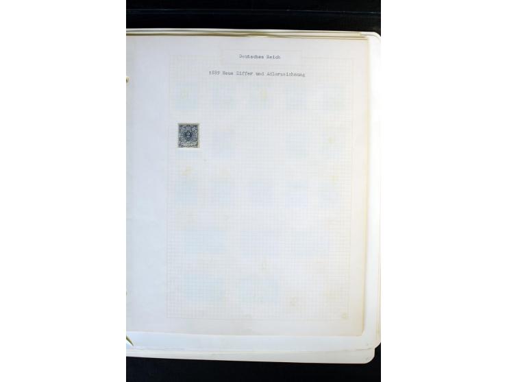 1872/1918, diverse Teil- und Restsammlungen mit meist gestempelten Marken, vielen Briefen und Karten, Schwerpunkt vor 1900, d