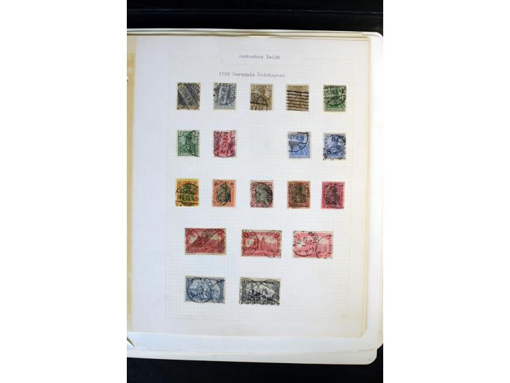 1872/1918, diverse Teil- und Restsammlungen mit meist gestempelten Marken, vielen Briefen und Karten, Schwerpunkt vor 1900, d