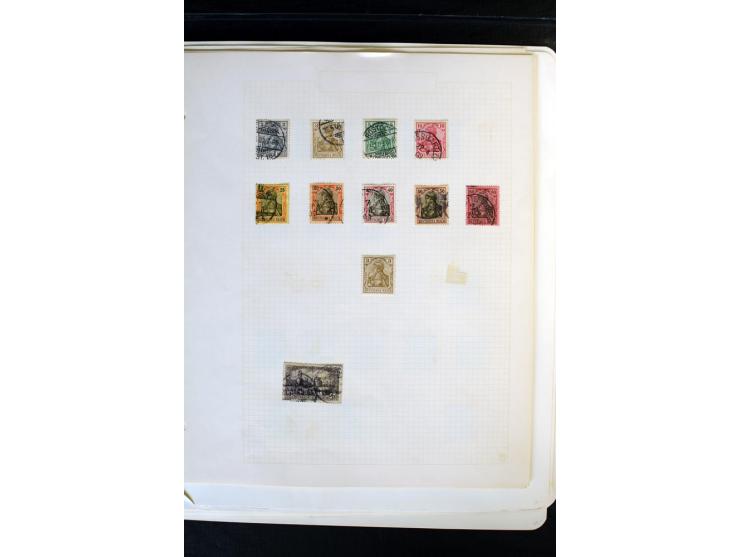 1872/1918, diverse Teil- und Restsammlungen mit meist gestempelten Marken, vielen Briefen und Karten, Schwerpunkt vor 1900, d