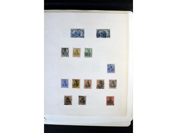 1872/1918, diverse Teil- und Restsammlungen mit meist gestempelten Marken, vielen Briefen und Karten, Schwerpunkt vor 1900, d