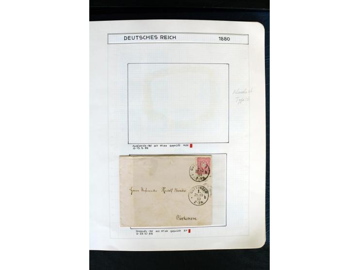 1872/1918, diverse Teil- und Restsammlungen mit meist gestempelten Marken, vielen Briefen und Karten, Schwerpunkt vor 1900, d