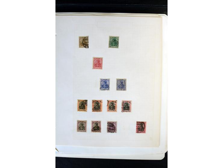 1872/1918, diverse Teil- und Restsammlungen mit meist gestempelten Marken, vielen Briefen und Karten, Schwerpunkt vor 1900, d