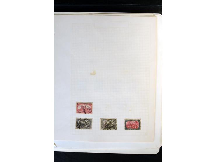 1872/1918, diverse Teil- und Restsammlungen mit meist gestempelten Marken, vielen Briefen und Karten, Schwerpunkt vor 1900, d