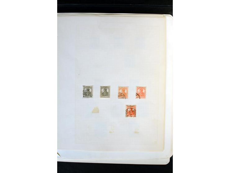1872/1918, diverse Teil- und Restsammlungen mit meist gestempelten Marken, vielen Briefen und Karten, Schwerpunkt vor 1900, d