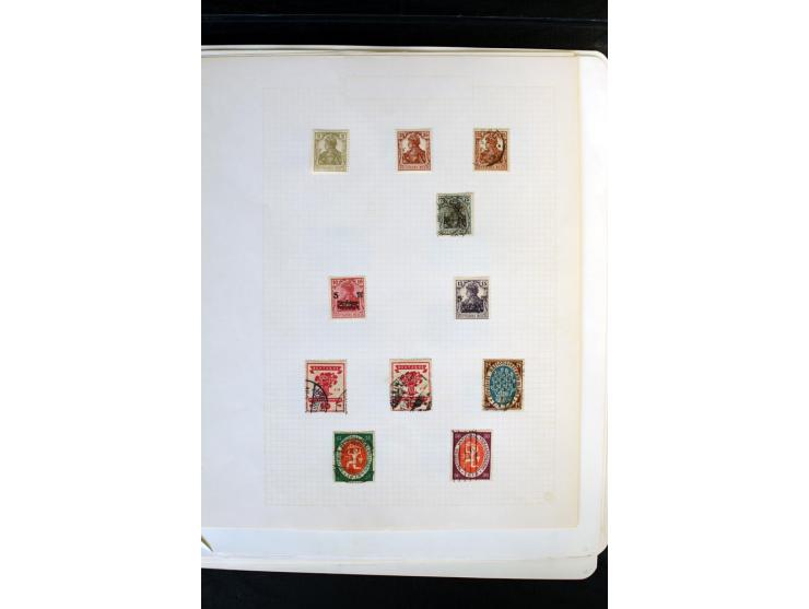 1872/1918, diverse Teil- und Restsammlungen mit meist gestempelten Marken, vielen Briefen und Karten, Schwerpunkt vor 1900, d