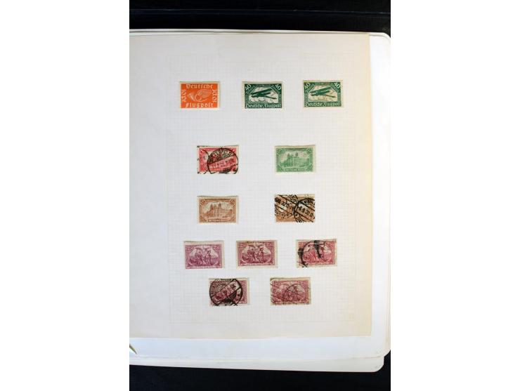 1872/1918, diverse Teil- und Restsammlungen mit meist gestempelten Marken, vielen Briefen und Karten, Schwerpunkt vor 1900, d