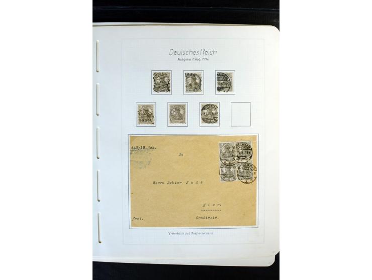 1872/1918, diverse Teil- und Restsammlungen mit meist gestempelten Marken, vielen Briefen und Karten, Schwerpunkt vor 1900, d