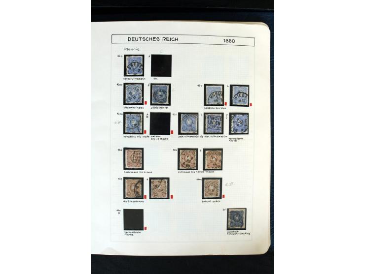 1872/1918, diverse Teil- und Restsammlungen mit meist gestempelten Marken, vielen Briefen und Karten, Schwerpunkt vor 1900, d