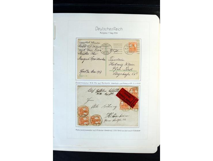 1872/1918, diverse Teil- und Restsammlungen mit meist gestempelten Marken, vielen Briefen und Karten, Schwerpunkt vor 1900, d