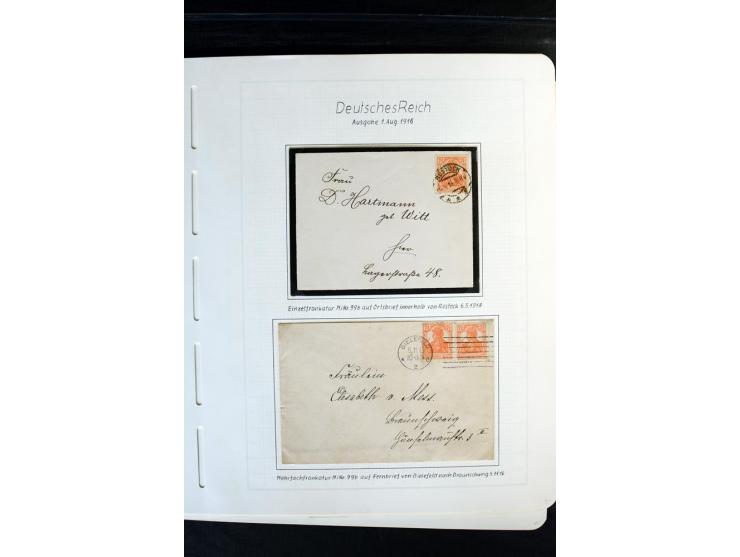 1872/1918, diverse Teil- und Restsammlungen mit meist gestempelten Marken, vielen Briefen und Karten, Schwerpunkt vor 1900, d