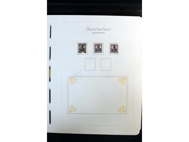 1872/1918, diverse Teil- und Restsammlungen mit meist gestempelten Marken, vielen Briefen und Karten, Schwerpunkt vor 1900, d