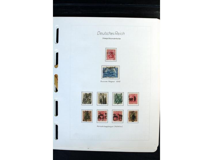 1872/1918, diverse Teil- und Restsammlungen mit meist gestempelten Marken, vielen Briefen und Karten, Schwerpunkt vor 1900, d
