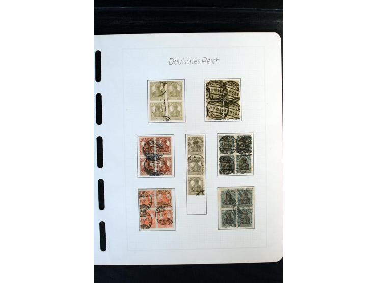 1872/1918, diverse Teil- und Restsammlungen mit meist gestempelten Marken, vielen Briefen und Karten, Schwerpunkt vor 1900, d