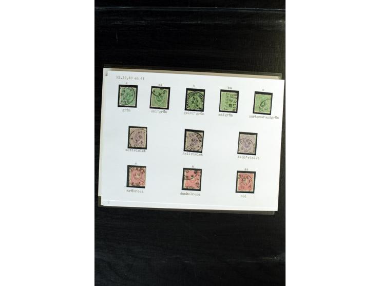 1872/1918, diverse Teil- und Restsammlungen mit meist gestempelten Marken, vielen Briefen und Karten, Schwerpunkt vor 1900, d
