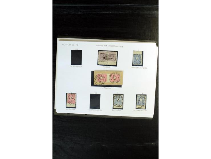 1872/1918, diverse Teil- und Restsammlungen mit meist gestempelten Marken, vielen Briefen und Karten, Schwerpunkt vor 1900, d