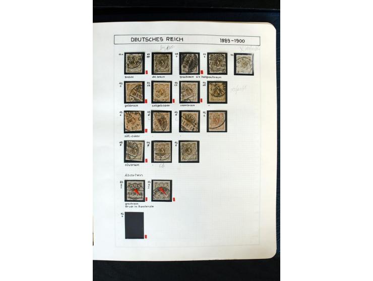 1872/1918, diverse Teil- und Restsammlungen mit meist gestempelten Marken, vielen Briefen und Karten, Schwerpunkt vor 1900, d