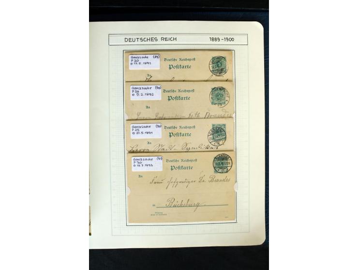1872/1918, diverse Teil- und Restsammlungen mit meist gestempelten Marken, vielen Briefen und Karten, Schwerpunkt vor 1900, d