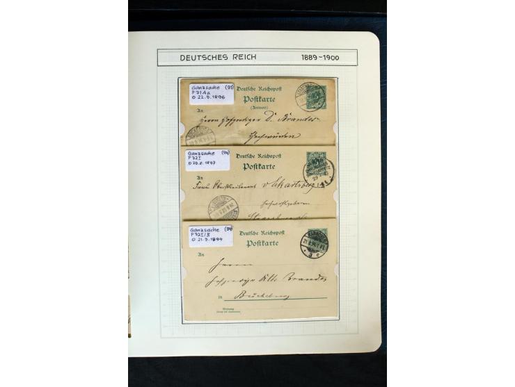 1872/1918, diverse Teil- und Restsammlungen mit meist gestempelten Marken, vielen Briefen und Karten, Schwerpunkt vor 1900, d