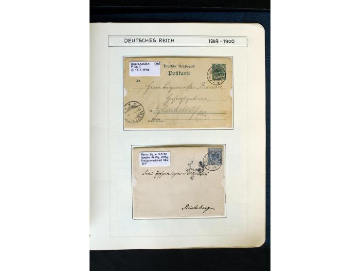 1872/1918, diverse Teil- und Restsammlungen mit meist gestempelten Marken, vielen Briefen und Karten, Schwerpunkt vor 1900, d