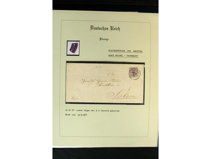 1872/1918, diverse Teil- und Restsammlungen mit meist gestempelten Marken, vielen Briefen und Karten, Schwerpunkt vor 1900, d