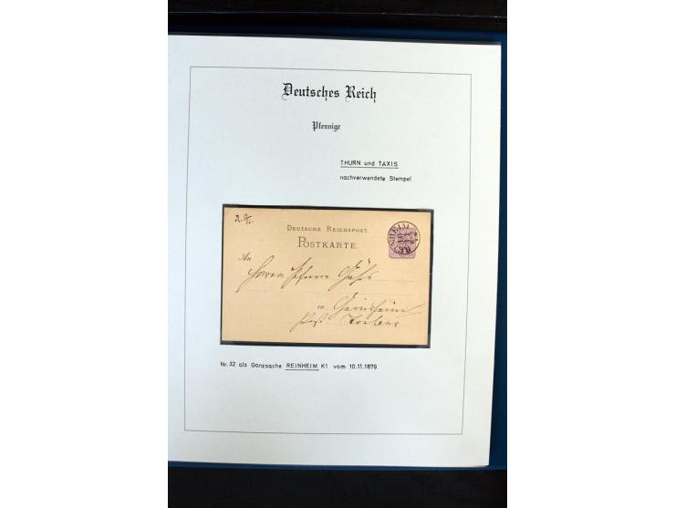 1872/1918, diverse Teil- und Restsammlungen mit meist gestempelten Marken, vielen Briefen und Karten, Schwerpunkt vor 1900, d