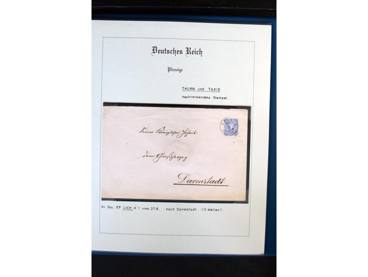 1872/1918, diverse Teil- und Restsammlungen mit meist gestempelten Marken, vielen Briefen und Karten, Schwerpunkt vor 1900, d