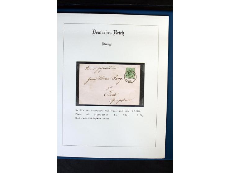 1872/1918, diverse Teil- und Restsammlungen mit meist gestempelten Marken, vielen Briefen und Karten, Schwerpunkt vor 1900, d