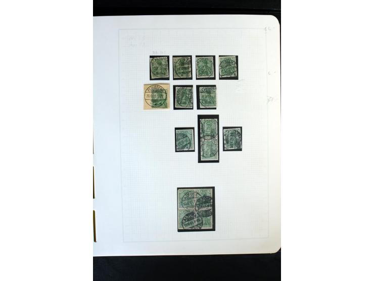 1872/1918, diverse Teil- und Restsammlungen mit meist gestempelten Marken, vielen Briefen und Karten, Schwerpunkt vor 1900, d