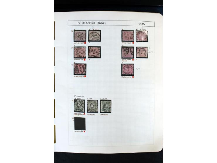 1872/1918, diverse Teil- und Restsammlungen mit meist gestempelten Marken, vielen Briefen und Karten, Schwerpunkt vor 1900, d