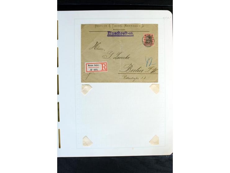 1872/1918, diverse Teil- und Restsammlungen mit meist gestempelten Marken, vielen Briefen und Karten, Schwerpunkt vor 1900, d