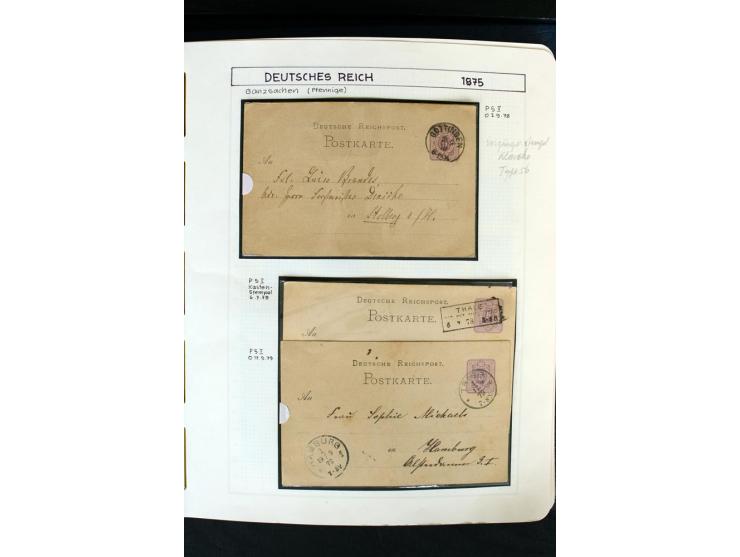 1872/1918, diverse Teil- und Restsammlungen mit meist gestempelten Marken, vielen Briefen und Karten, Schwerpunkt vor 1900, d