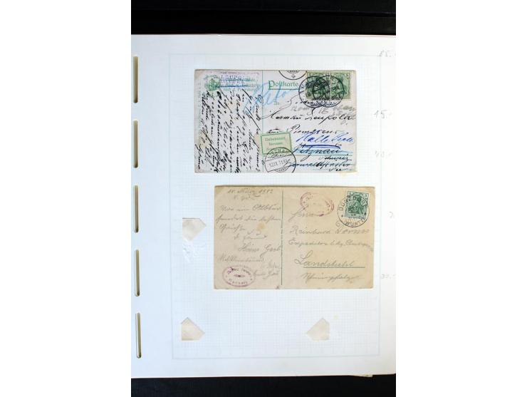 1872/1918, diverse Teil- und Restsammlungen mit meist gestempelten Marken, vielen Briefen und Karten, Schwerpunkt vor 1900, d