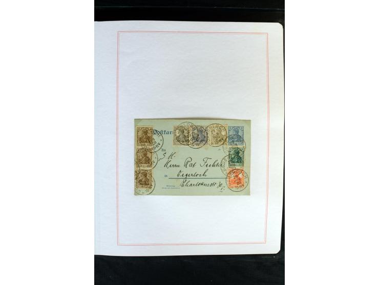 1872/1918, diverse Teil- und Restsammlungen mit meist gestempelten Marken, vielen Briefen und Karten, Schwerpunkt vor 1900, d