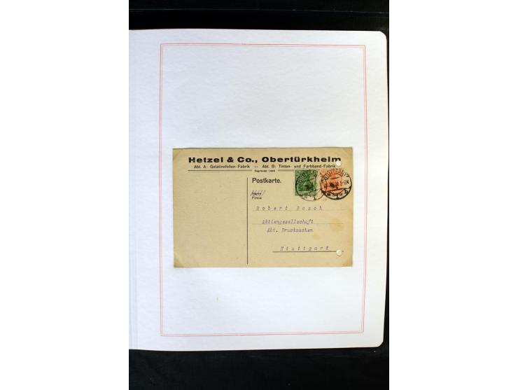 1872/1918, diverse Teil- und Restsammlungen mit meist gestempelten Marken, vielen Briefen und Karten, Schwerpunkt vor 1900, d