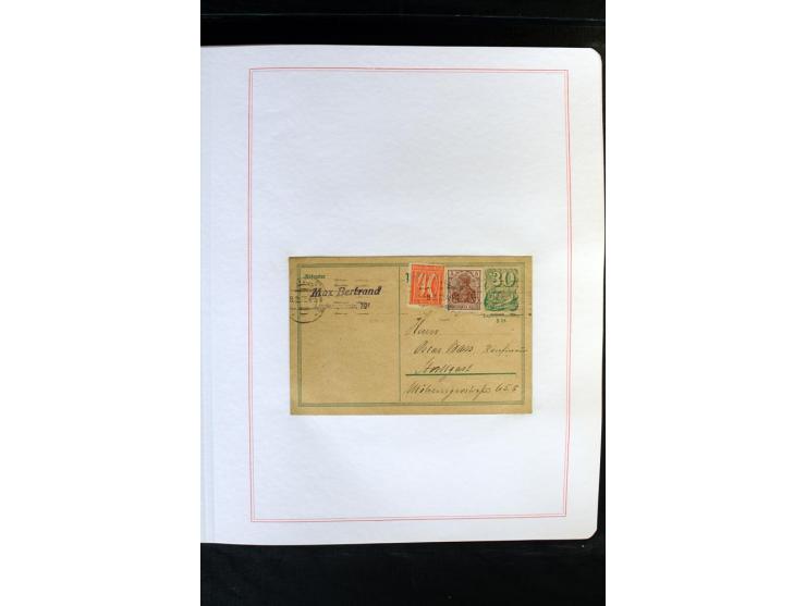 1872/1918, diverse Teil- und Restsammlungen mit meist gestempelten Marken, vielen Briefen und Karten, Schwerpunkt vor 1900, d