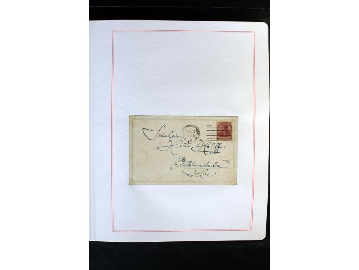 1872/1918, diverse Teil- und Restsammlungen mit meist gestempelten Marken, vielen Briefen und Karten, Schwerpunkt vor 1900, d