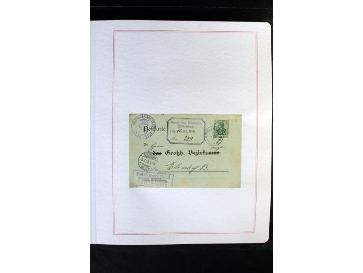 1872/1918, diverse Teil- und Restsammlungen mit meist gestempelten Marken, vielen Briefen und Karten, Schwerpunkt vor 1900, d