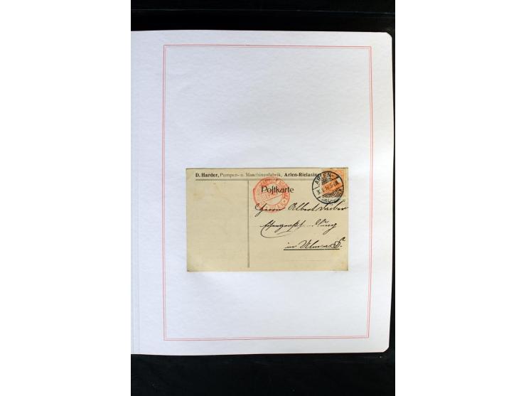 1872/1918, diverse Teil- und Restsammlungen mit meist gestempelten Marken, vielen Briefen und Karten, Schwerpunkt vor 1900, d
