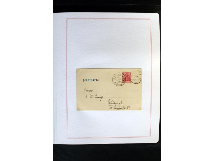 1872/1918, diverse Teil- und Restsammlungen mit meist gestempelten Marken, vielen Briefen und Karten, Schwerpunkt vor 1900, d