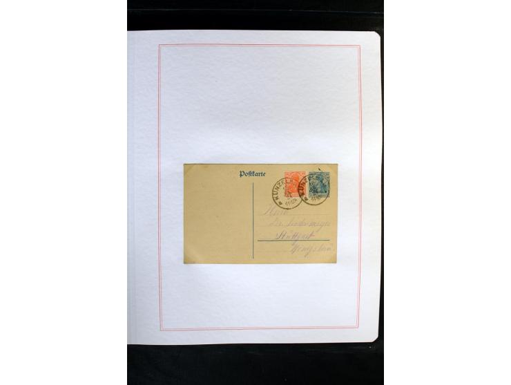 1872/1918, diverse Teil- und Restsammlungen mit meist gestempelten Marken, vielen Briefen und Karten, Schwerpunkt vor 1900, d