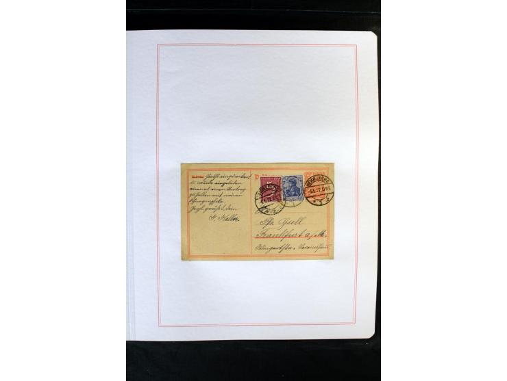 1872/1918, diverse Teil- und Restsammlungen mit meist gestempelten Marken, vielen Briefen und Karten, Schwerpunkt vor 1900, d