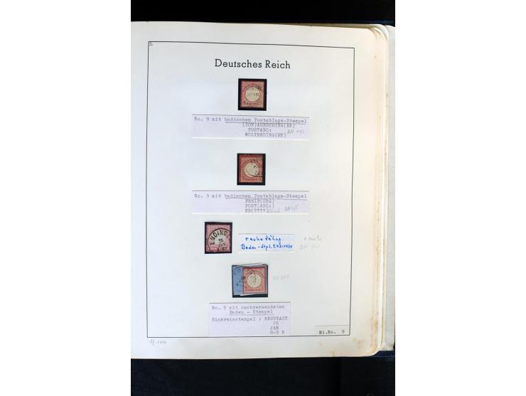 1872/1874, meist gestempelte Sammlung mit einigen Doubletten, Paaren, schönen Briefstücken und einigen Belegen, dabei bessere