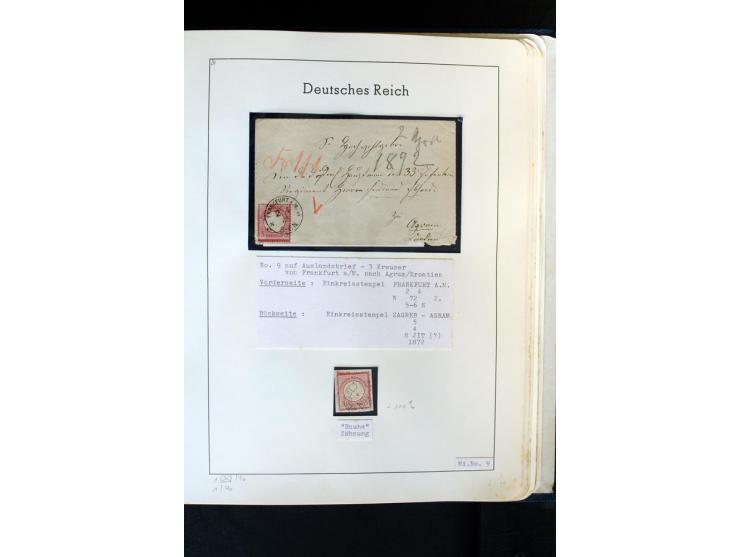 1872/1874, meist gestempelte Sammlung mit einigen Doubletten, Paaren, schönen Briefstücken und einigen Belegen, dabei bessere
