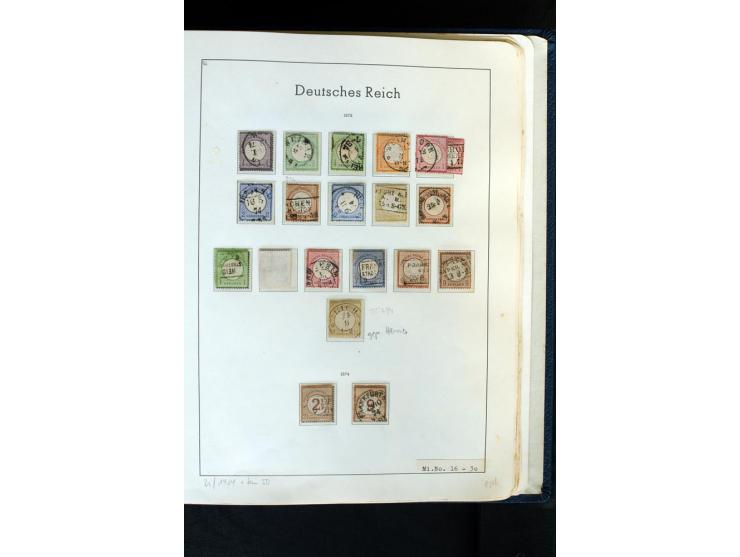 1872/1874, meist gestempelte Sammlung mit einigen Doubletten, Paaren, schönen Briefstücken und einigen Belegen, dabei bessere