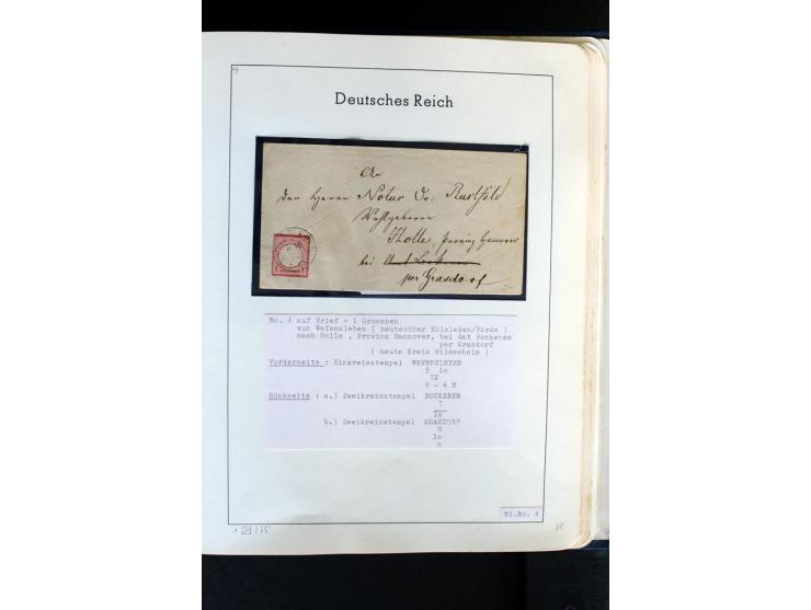 1872/1874, meist gestempelte Sammlung mit einigen Doubletten, Paaren, schönen Briefstücken und einigen Belegen, dabei bessere