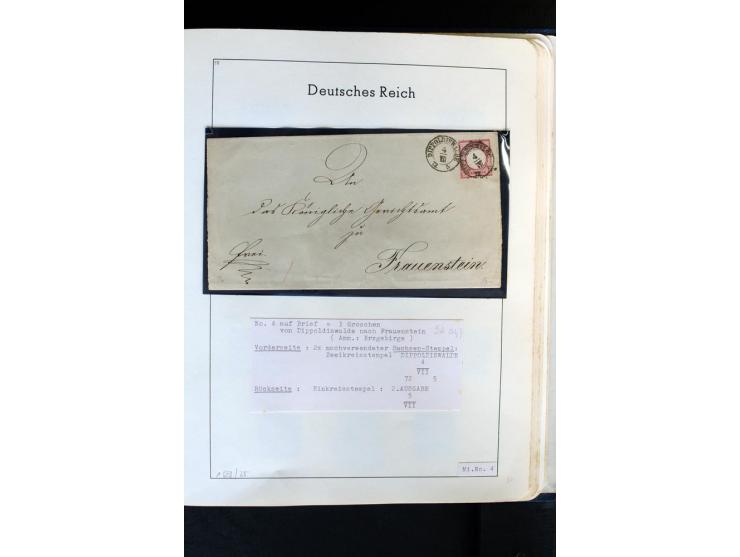 1872/1874, meist gestempelte Sammlung mit einigen Doubletten, Paaren, schönen Briefstücken und einigen Belegen, dabei bessere