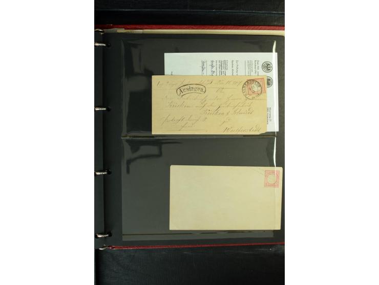 1872/1875, Sammlung mit losen gestempelten Marken inkl. Paaren und Einheiten, einigen schönen Briefstücken und ca.35 Briefen,